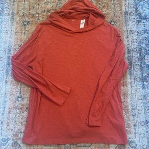 NWT GAP Red Long Sleeve Hoodie cotton shirt